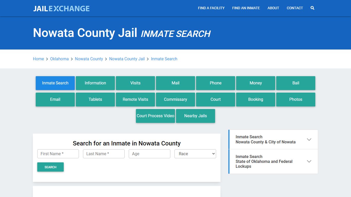 Nowata County Jail, OK Inmate Search: Roster & Mugshots